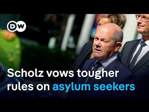 Germany’s Scholz vows tougher asylum rules after memorial for knife attack victims | DW News