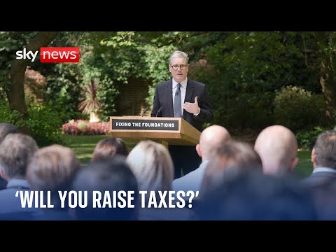 Sky’s Beth Rigby asks the prime minister if he will raise taxes