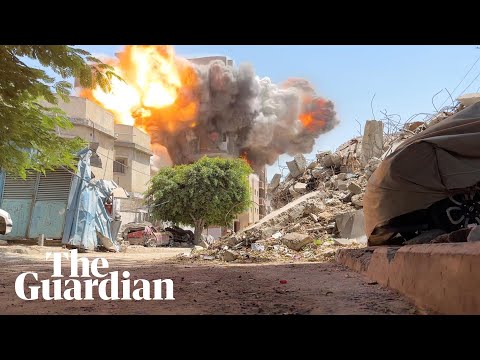 Footage shows moment Israeli strike hits building in Gaza’s Nuseirat