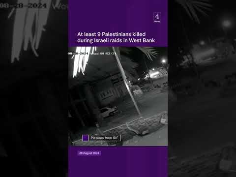 At least 9 Palestinians killed during Israeli raids in West Bank