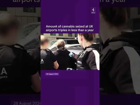 Amount of cannabis seized at UK airports triples in less than year