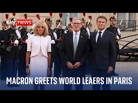 French President Emmanuel Macron meets world leaders ahead of Paralympics opening ceremony