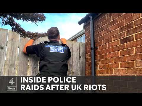 Police carry out raids after UK riots as eleven year old detained in Middlesbrough