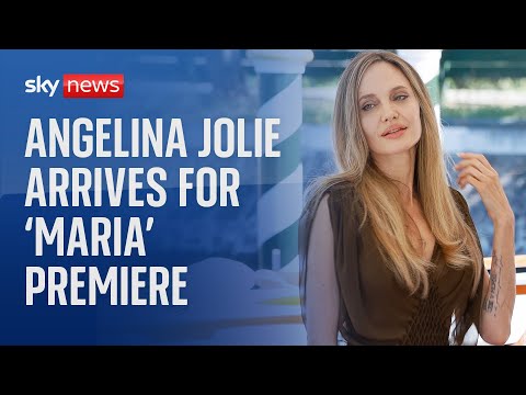 Watch live: Angelina Jolie arrives at Venice Film Festival for the premiere of her film ‘Maria’