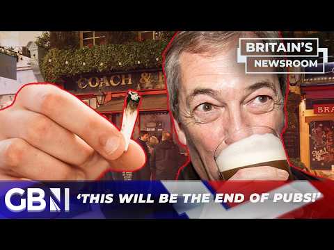 ‘The END of the British pub’: Farage in OUTRAGE over smoking ban from Starmer’s ‘nanny state!’
