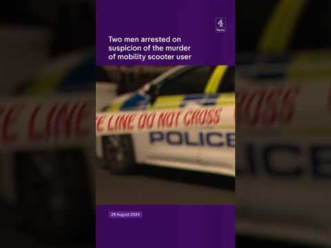 Two arrested for mobility scooter user murder