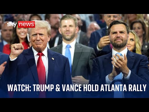 Watch live: Trump and Vance hold rally in Atlanta
