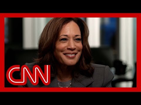 ‘Next question please’: Kamala Harris responds to question about Trump