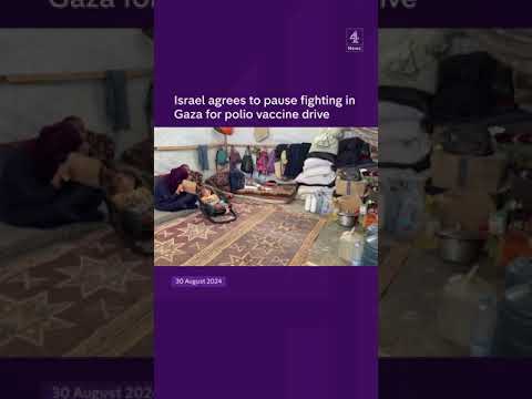 Israel agrees to pause fighting in Gaza for polio vaccine drive