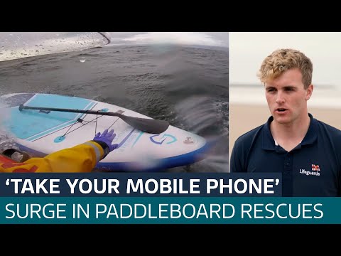 ‘Take a lifejacket and a phone’: Paddleboarders urged to stay safe after surge in rescues | ITV News