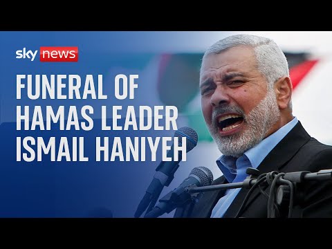 Watch live: Mourners gather for the funeral of Hamas leader Ismail Haniyeh