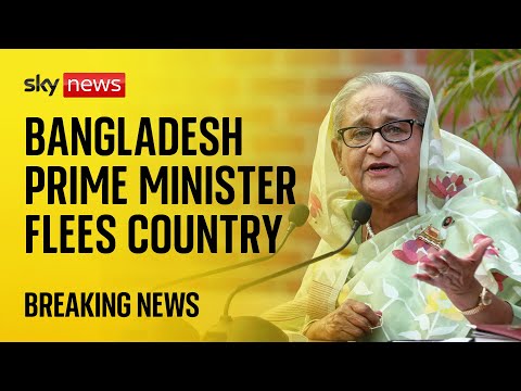 Bangladesh army chief addresses nation as prime minister resigns after violent protests