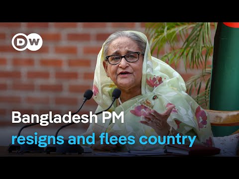 Demonstrators storm the palace of Prime Minister Hasina | DW News