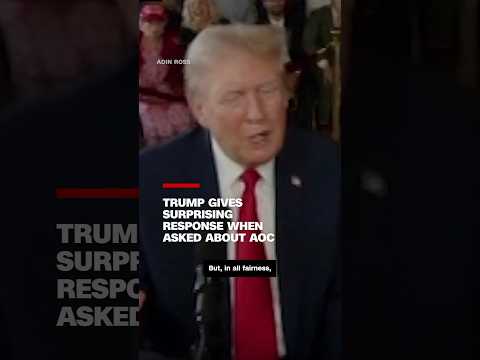Trump gives surprising response when asked about AOC