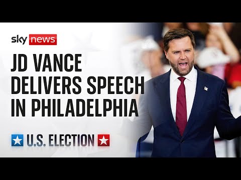 Watch live: Republican Vice Presidential nominee JD Vance delivers speech in Philadelphia