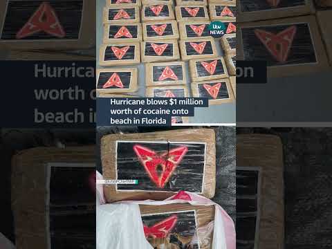 Hurricane blows $1 million worth of cocaine onto beach in Florida#itvnews