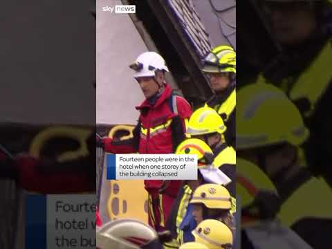 Two people killed in hotel collapse