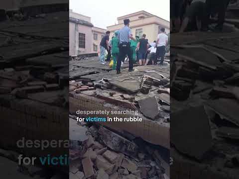 Violent gas explosion in China destroys two-story apartment building | DW News