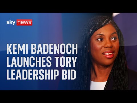 Kemi Badenoch launches her leadership bid