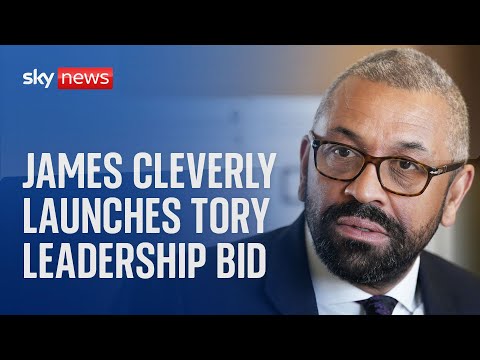 James Cleverly launches his leadership bid