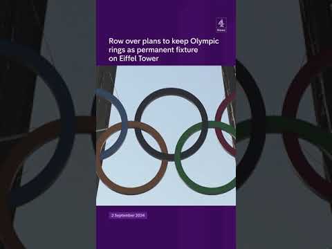 Will the Olympic rings stay on the Eiffel Tower?