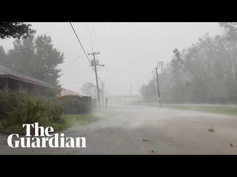 Hurricane Francine lands in Louisiana bringing 100mph winds