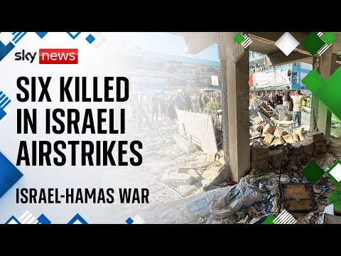 Six aid workers killed by airstrikes on school in Gaza, UNRWA says