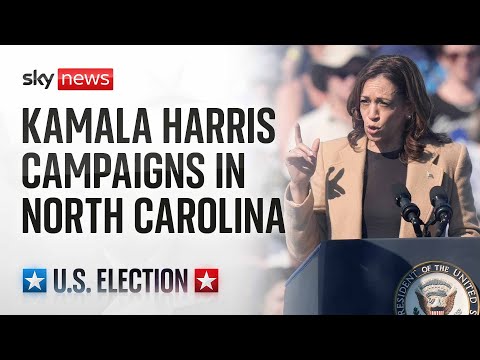 Vice President Kamala Harris holds campaign rally in North Carolina – Watch live