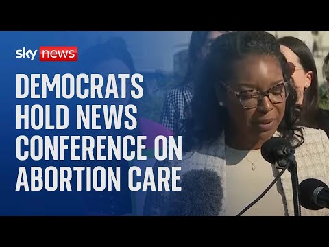 US Democrats hold news conference on the Abortion Care Resolution – Watch live
