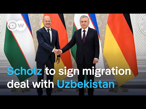 Germany’s Scholz seeks agreement for Uzbeks to come to Germany | DW News