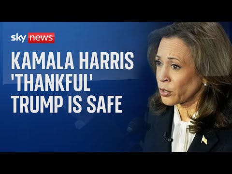 Vice President Kamala Harris ‘thankful’ Donald Trump is safe after ‘assassination attempt’