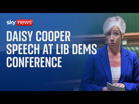 Watch live: Lib Dem deputy leader Daisy Cooper makes speech at Liberal Democrats conference 2024