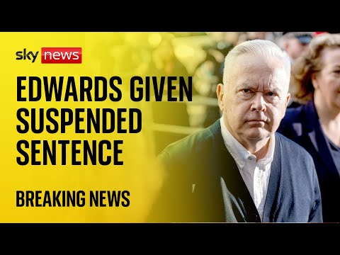 Huw Edwards gets six-month suspended sentence after paying paedophile for child abuse images