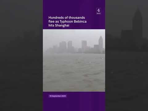 400,000 flee typhoon in Shanghai