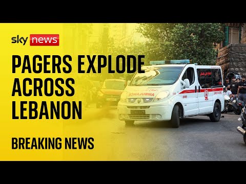 Dozens of Hezbollah members ‘seriously hurt by exploding pagers’ – Sky News coverage