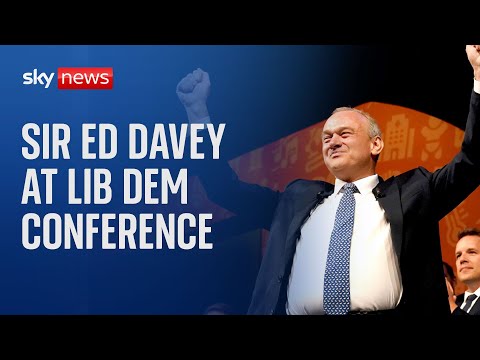 ‘Must fix NHS and healthcare’: Liberal Democrat leader Sir Ed Davey at annual conference