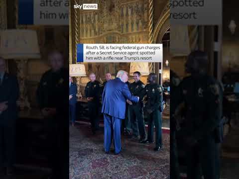 Trump meets officers who arrested assassination suspect