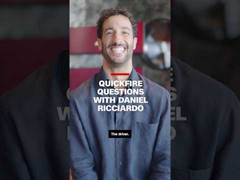 Quick fire questions with Daniel Ricciardo
