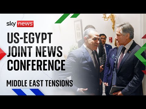 Watch live: Antony Blinken holds news conference in Cairo