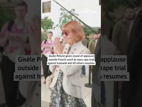 Gisèle Pélicot applauded outside French court as mass rape trial resumes