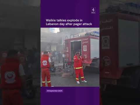Walkie talkies explode in Lebanon day after pager attack