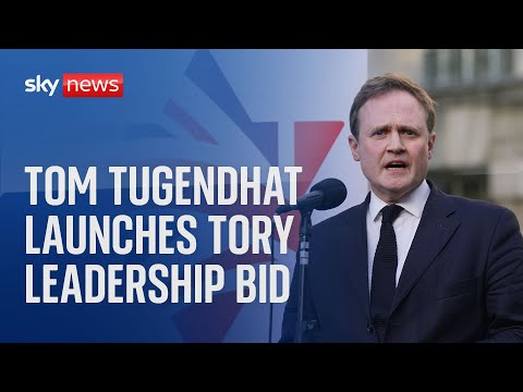 Watch live: Tom Tugendhat officially launches his Tory leadership bid
