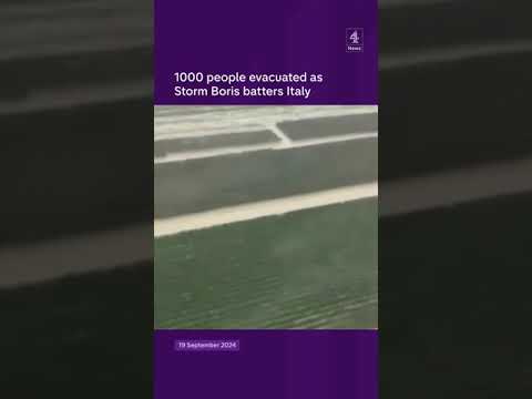 1000 people evacuated as Storm Boris batters Italy