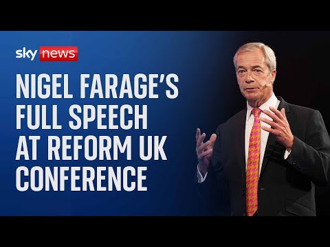Nigel Farage, Richard Tice and Lee Anderson deliver speeches at Reform UK conference – In full