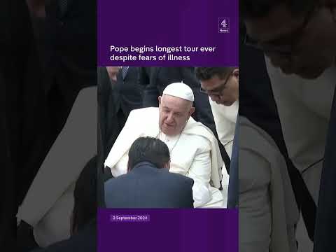 Pope begins longest tour ever despite fears of illness