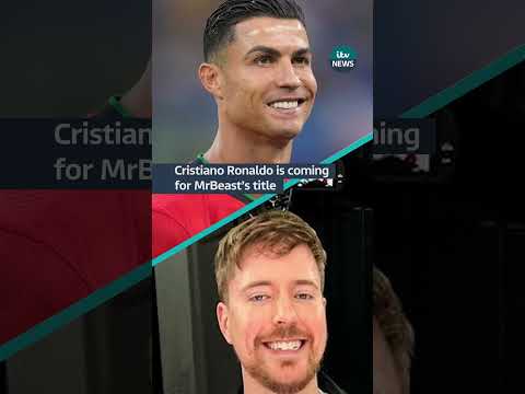Cristiano Ronaldo says he wants more YouTube subscribers than MrBeast #itvnews #ronaldo #mrbeast