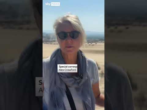 Sky’s Alex Crawford witnesses new airstrikes