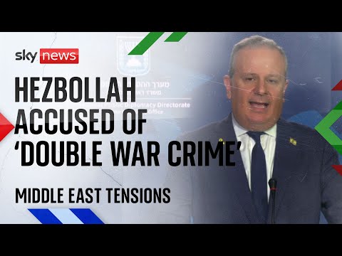 Hezbollah has committed ‘double war crime’, Israeli government spokesperson says