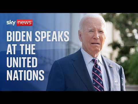 Watch live: Joe Biden speaks at the United Nations General Assembly in New York