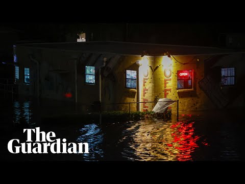 Footage shows swamped neighbourhoods as Hurricane Helene makes landfall in Florida